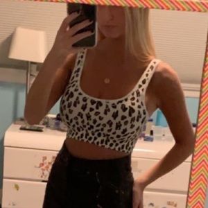 Pacsun bra top cheetah print. Size S Pacsun